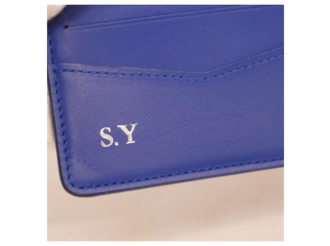 Louis Vuitton Taurillon Leather Slender Wallet M80590 Blue - view 4