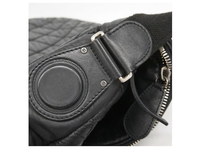 Borsa a Spalla in Nylon Nero Chanel Coco Cocoon - vista 10