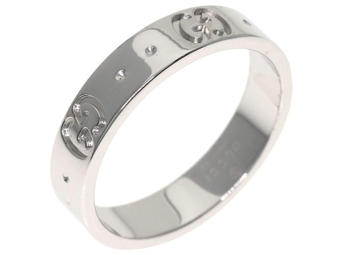 Gucci Icon Band Ring aus 18K Weißgold - Ansicht 2