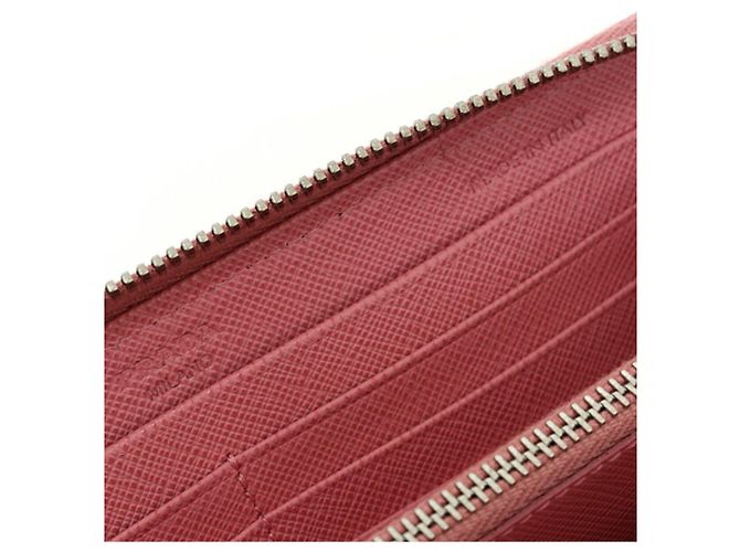 Prada Saffiano Zip-Around Long Wallet Pink - view 5