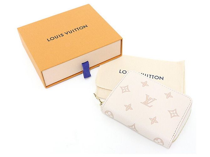 Monedero Zippy Louis Vuitton Beige - vista 6
