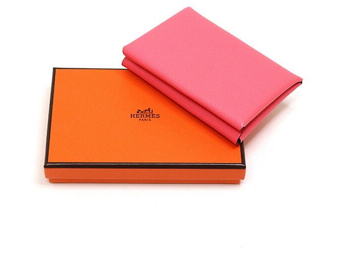 Hermès Tarjetero Calvi Duo Rosa Hermes - vista 2