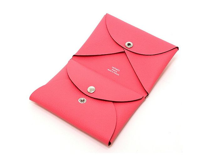 Hermès Tarjetero Calvi Duo Rosa Hermes - vista 5