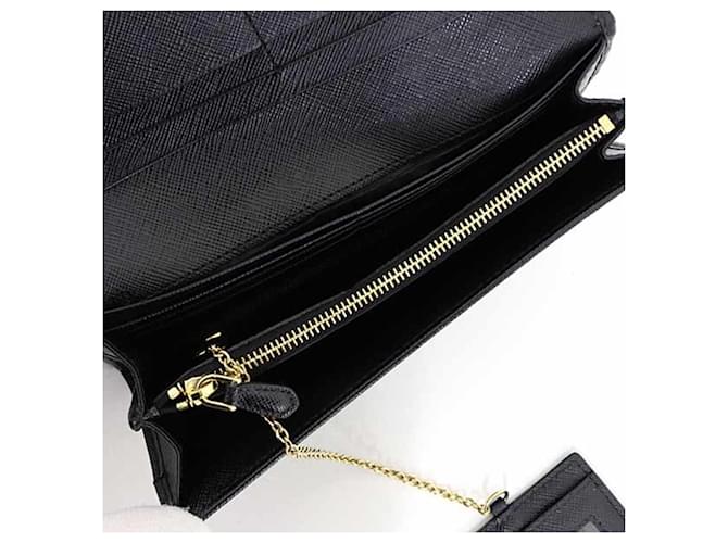Cartera Larga Saffiano Prada Negro - vista 5