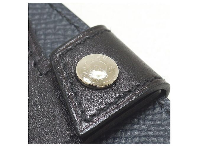 Hermès Hermes Leather Card Case Black Blue - view 5