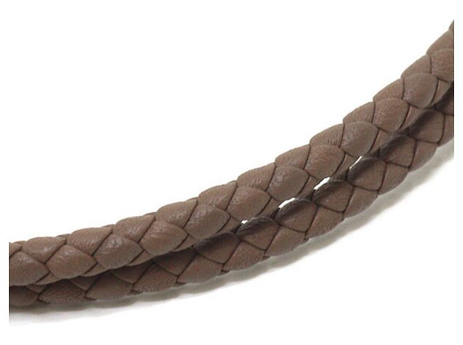 Bracciale Charm Double Tour Hermès Argento Taupe - vista 6