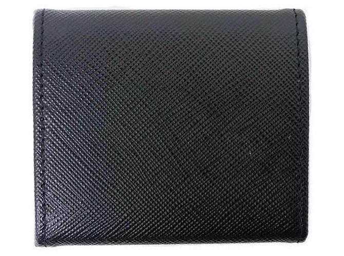Monedero Triángulo Saffiano Prada Negro - vista 2