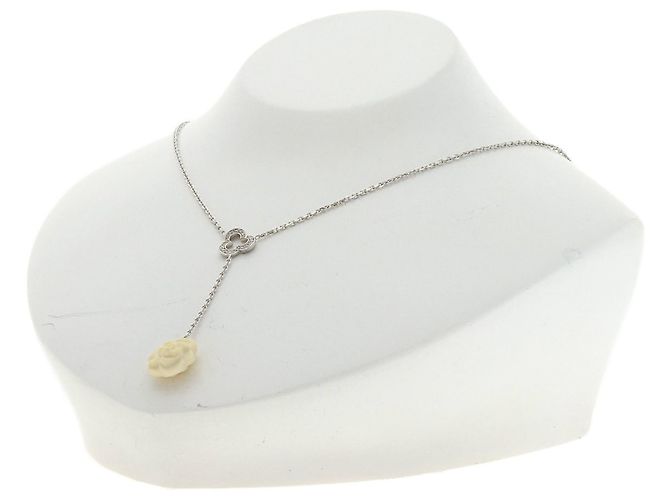 Collar de Diamante Camelia de Chanel en Oro Blanco de 18K - vista 5