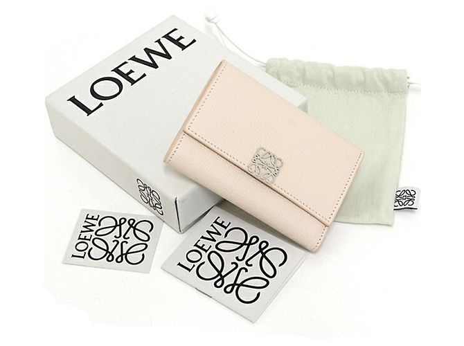 Portafoglio Verticale Anagram Loewe Beige - vista 2