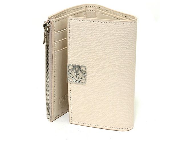Portafoglio Verticale Anagram Loewe Beige - vista 3