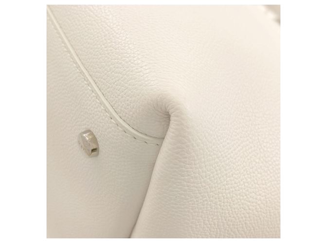 Bolsa tote de couro com design simples da Tod's Branco - vista 19
