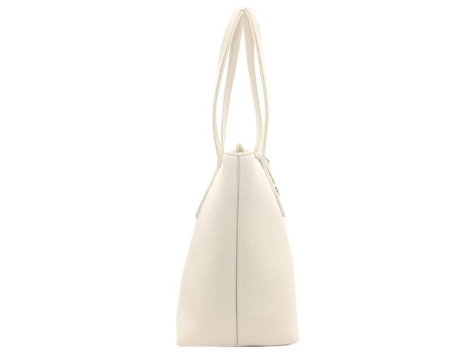 Bolsa tote de couro com design simples da Tod's Branco - vista 3