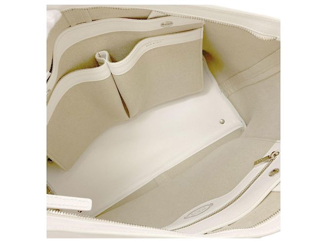 Bolsa tote de couro com design simples da Tod's Branco - vista 5