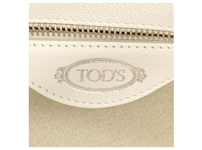 Bolsa tote de couro com design simples da Tod's Branco - vista 6