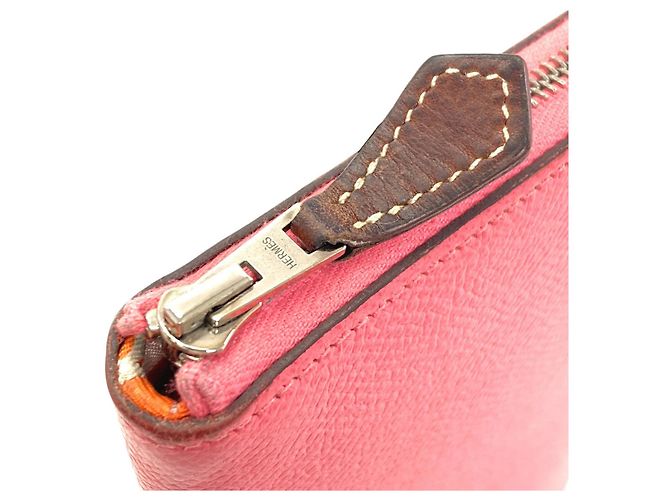 Hermès Azap Lang Wallet in Rosé Azalee Pink - Ansicht 14