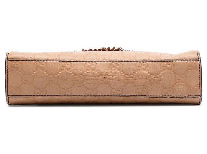 Borsa a Spalla Gucci Beige Small Guccissima Emily - vista 3