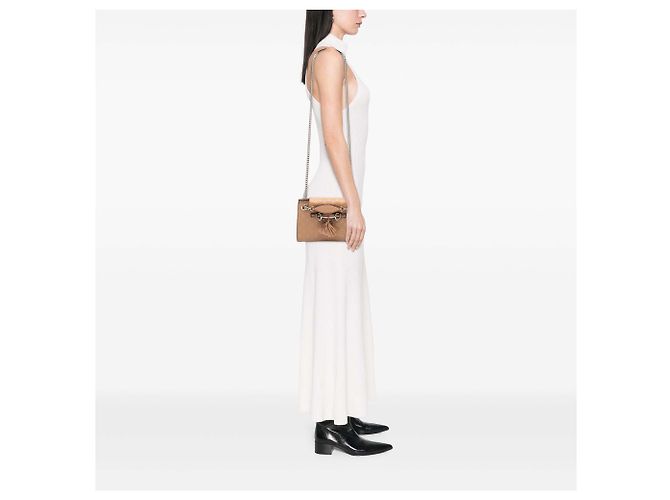 Borsa a Spalla Gucci Beige Small Guccissima Emily - vista 7