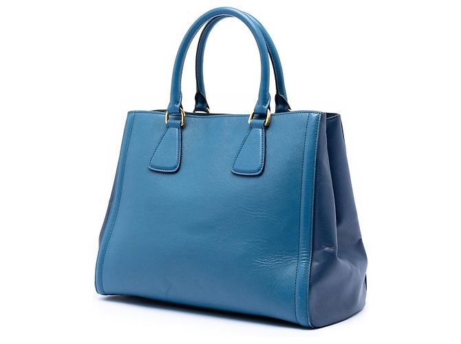 Prada Bicolor Blau Saffiano Lux Tote - Ansicht 2