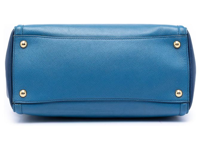 Prada Bicolor Blau Saffiano Lux Tote - Ansicht 3