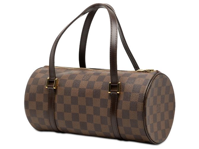Louis Vuitton Papillon 26 in Damier Ébène marrone - vista 2