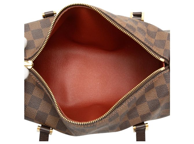 Louis Vuitton Papillon 26 in Damier Ébène marrone - vista 4