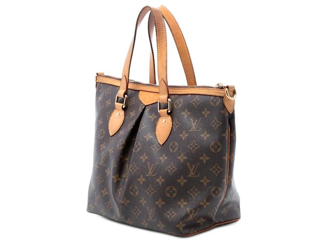 Louis Vuitton Borsa Palermo PM Monogramma Marrone - vista 2