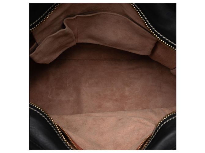 Luggage Céline Borsa da viaggio in pelle nera Celine Nero - vista 4