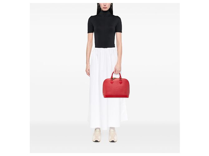 Louis Vuitton Alma PM in Epi Rosso - vista 7