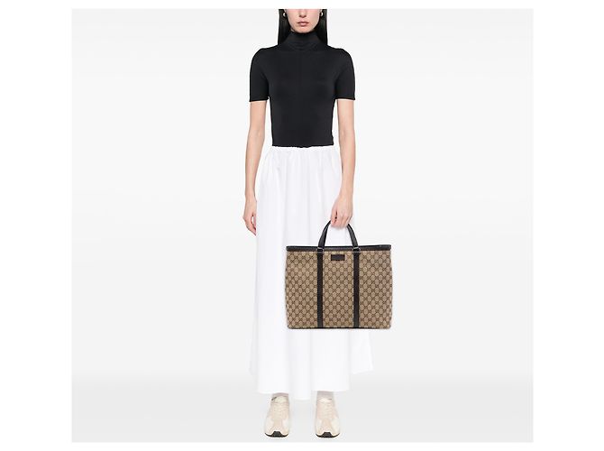 Gucci Beige GG Canvas Joy Tote - Ansicht 7