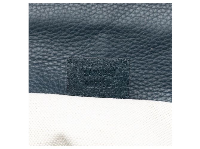 Borsa a mano media Guccissima blu New Bamboo di Gucci Blu navy - vista 5