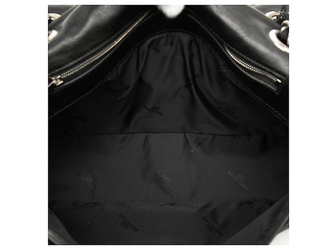 Borsa a Spalla Modu in Pelle Nera Media di Balenciaga Nero - vista 4