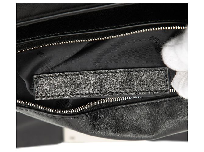 Borsa a Spalla Modu in Pelle Nera Media di Balenciaga Nero - vista 6