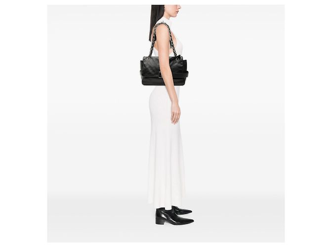 Borsa a Spalla Modu in Pelle Nera Media di Balenciaga Nero - vista 7