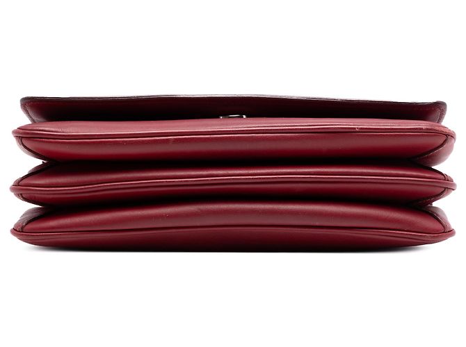 Prada Rotes Weiches Kalbsleder Ketten-Crossbody - Ansicht 3