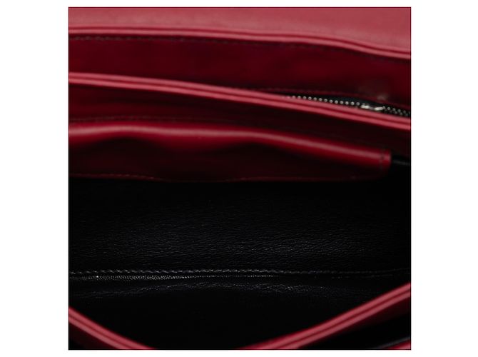 Prada Rotes Weiches Kalbsleder Ketten-Crossbody - Ansicht 4