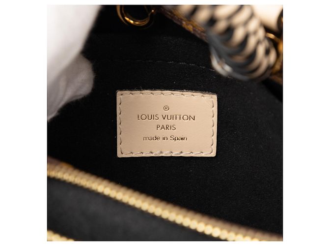 Bolso Montaigne BB Monograma con asa trenzada marrón Louis Vuitton Castaño - vista 5