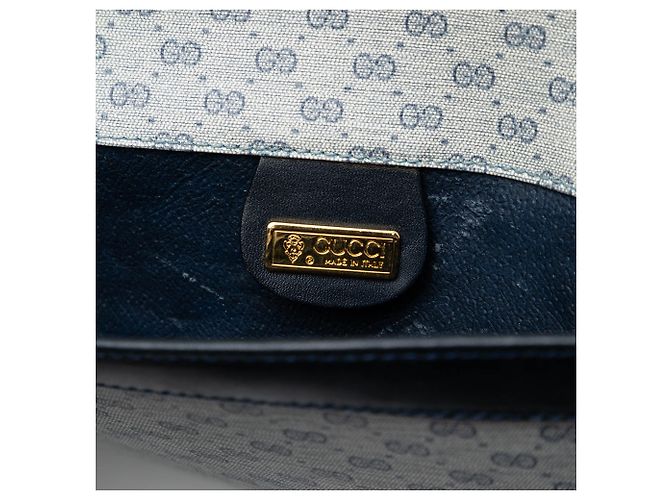 Clutch Micro GG Supreme Grigio Gucci Marrone - vista 5