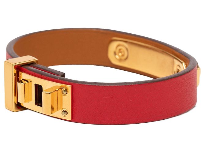 Bracciale As de Coeur in Swift Rosso Stretto Hermès - vista 2