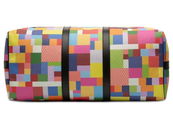 Louis Vuitton Keepall Bandoulière 50 Damier Graphite 3D Multicolore Nero - vista 3