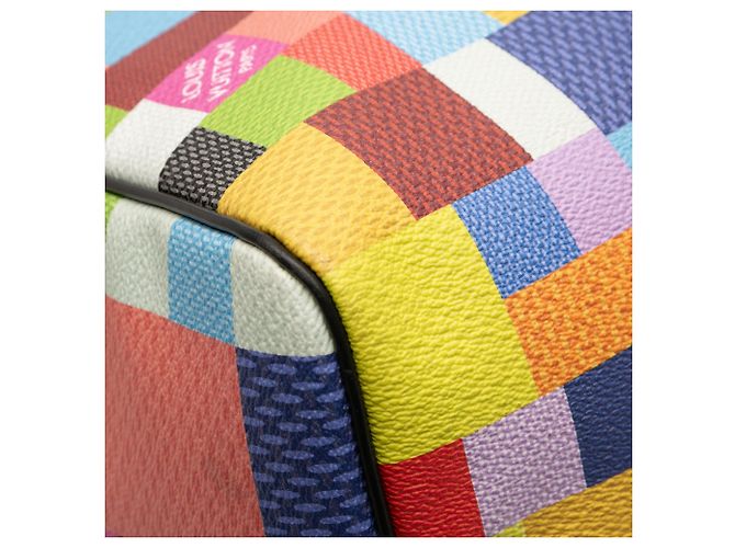Louis Vuitton Keepall Bandoulière 50 Damier Graphite 3D Multicolore Nero - vista 8