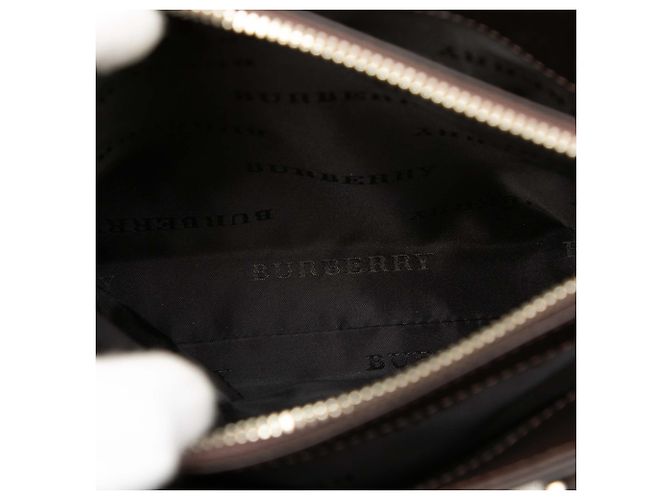 Beige Burberry Haus-Check Canvas Tote - Ansicht 4
