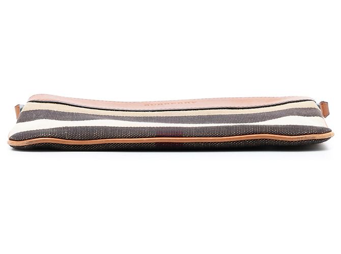 Borsa a tracolla Peyton in tela a quadri mega marrone Burberry - vista 3