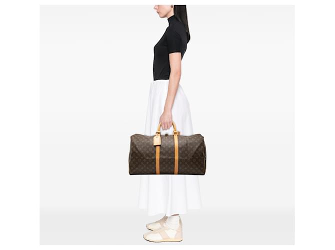 Louis Vuitton Keepall 55 Monogram Marrone - vista 8