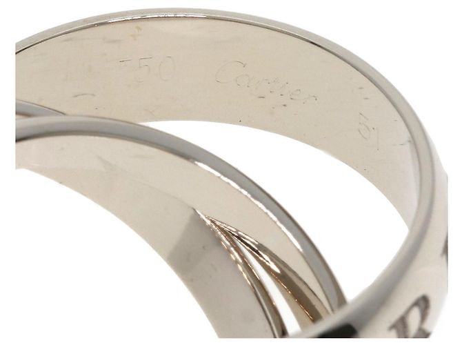 Anello in oro bianco 18K Cartier Trinity - vista 4