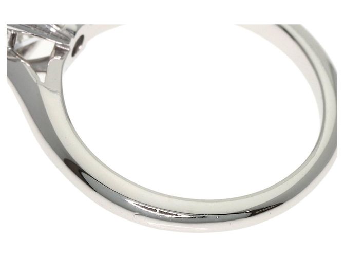 Harry Winston Runde Solitär E-VS1-EX Platinring Silber - Ansicht 6