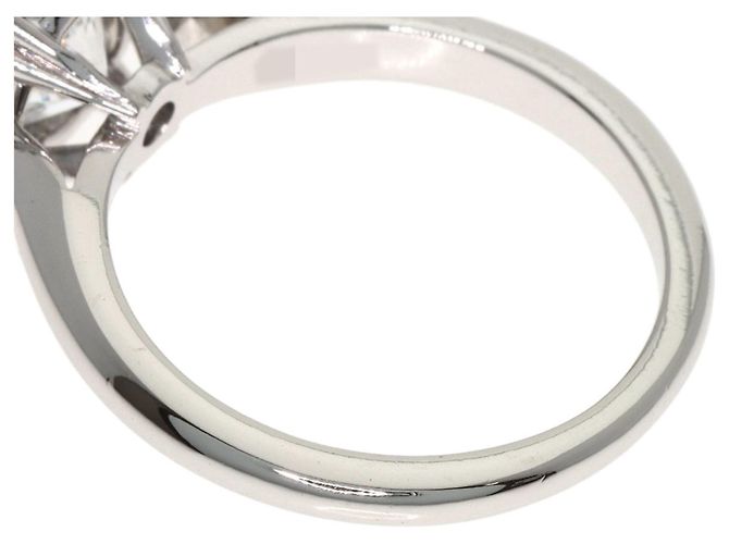 Harry Winston Runde Solitär E-VS1-EX Platinring Silber - Ansicht 7