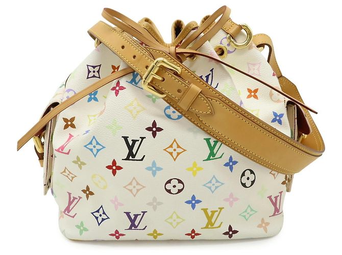 Noe Louis Vuitton Monogram Multicolor Petit Noé Schultertasche Weiß Mehrfarben Monogramm - Ansicht 2
