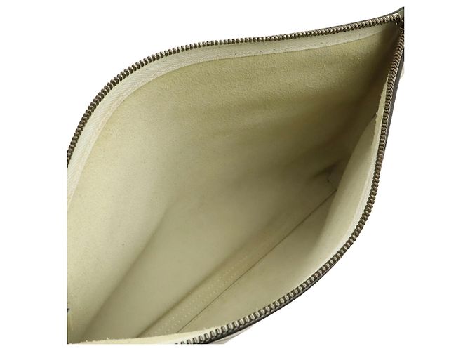 GUCCI Pochette Media con Stampa Gucci Bianco Rosso Verde Crudo - vista 6