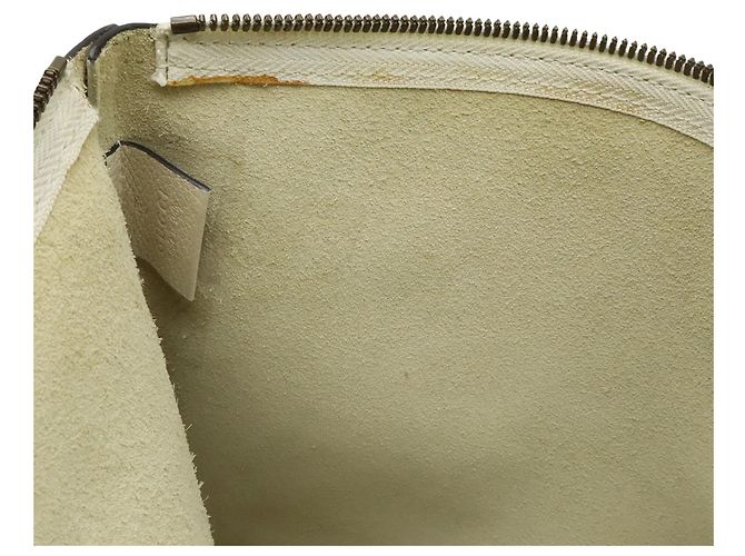 GUCCI Pochette Media con Stampa Gucci Bianco Rosso Verde Crudo - vista 7