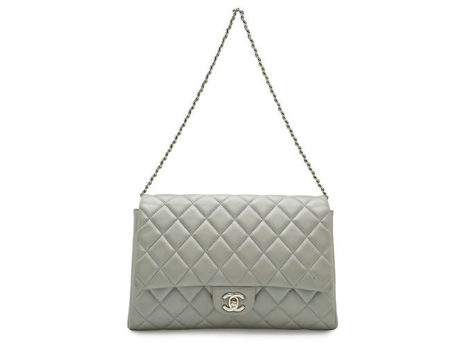 Borsa a Spalla Chanel Matelassé Coco Mark con Catena Argento - vista 2